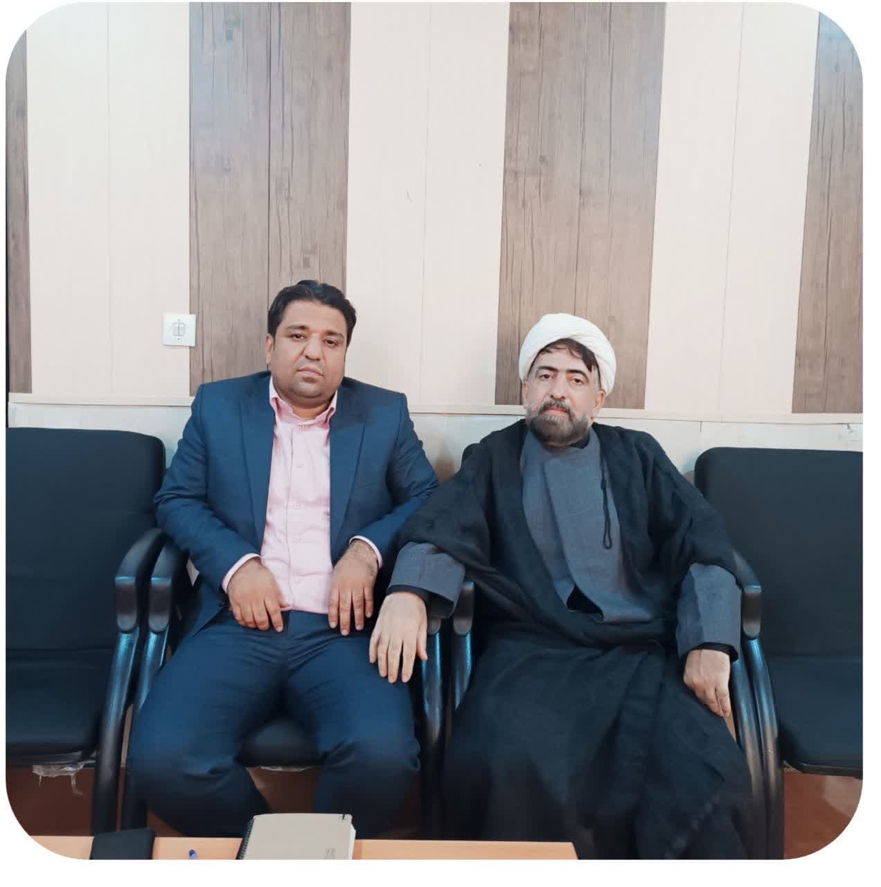 دیدار دبیر ستاد اقامه نماز رودبار جنوب با سپرست آموزش و پرورش سهرستان