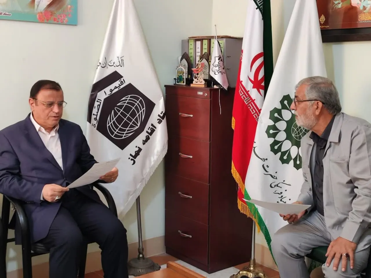 حضور استاندار گلستان در ستاد اقامه نماز