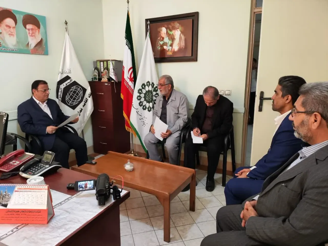حضور استاندار گلستان در ستاد اقامه نماز