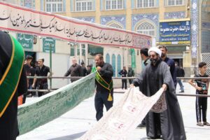 گزارش تصویری/ نماز ظهر تاسوعای حسینی در قم