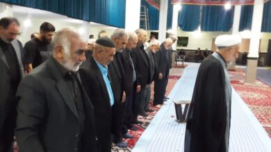 حضور دبیر ستاد اقامه نماز ماه نشان در نمازهای جماعت و رسیدگی به مسائل نمازی روستاهای این شهرستان