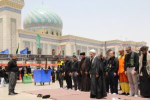 گزارش تصویری/ نماز ظهر تاسوعای حسینی در قم