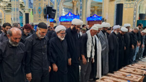 گزارش تصویری/ نماز ظهر عاشورا در قم