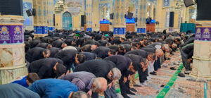 گزارش تصویری/ نماز ظهر عاشورا در قم