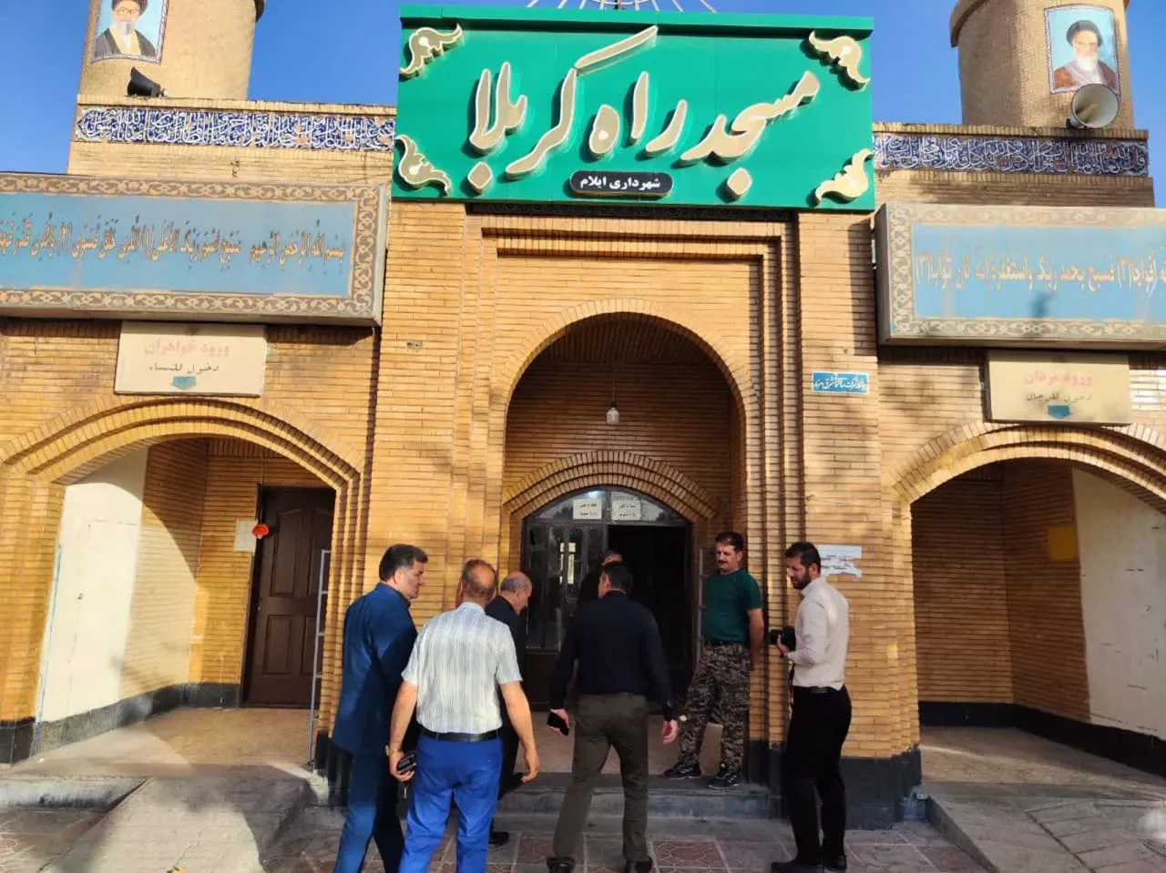 بازدید مشترک مدیر ستاد اقامه نماز و شهردار ایلام از مسجد راه کربلا