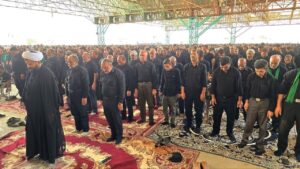 اقامه نماز ظهر عاشورا در سراسر استان یزد + گالری تصاویر