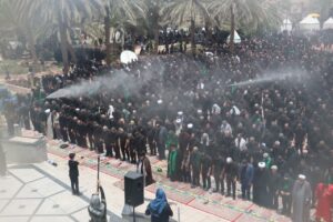 اقامه نماز ظهر عاشورا در سراسر استان یزد + گالری تصاویر