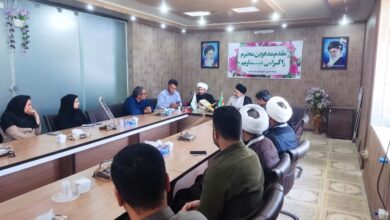 اولین جلسه رابطین اقامه نماز دستگاه های اجرایی شهرستان فریدن اصفهان