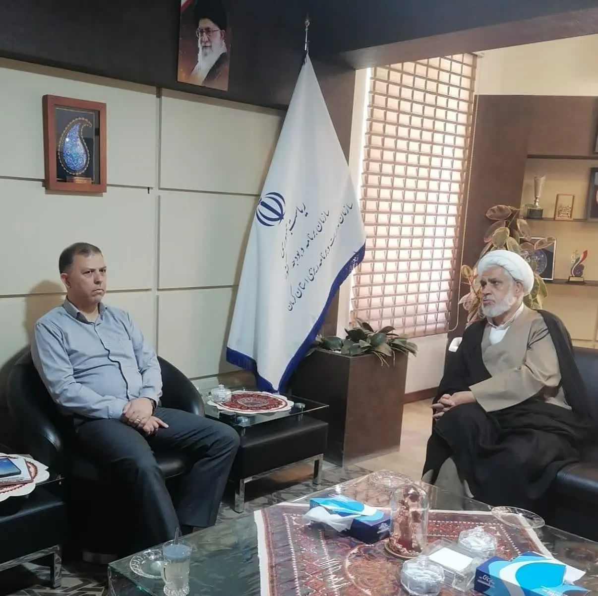 دیدار مدیر ستاد اقامه نماز استان با رئیس سازمان برنامه و بودجه استان