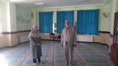 بازدید از نمازخانه مدرسه مشارکتی حاجیه خانم راضیه رجبی استرآبادی خیر مدرسه ساز،