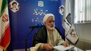 نشست خبری حجت الاسلام و المسلمین علی مولوی مدیر ستاد اقامه نماز استان کرمانشاه با خبرگزاری برنا