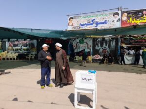 بازدید مدیر ستاد اقامه نماز قم از موکب‌های اربعین محور سلفچگان