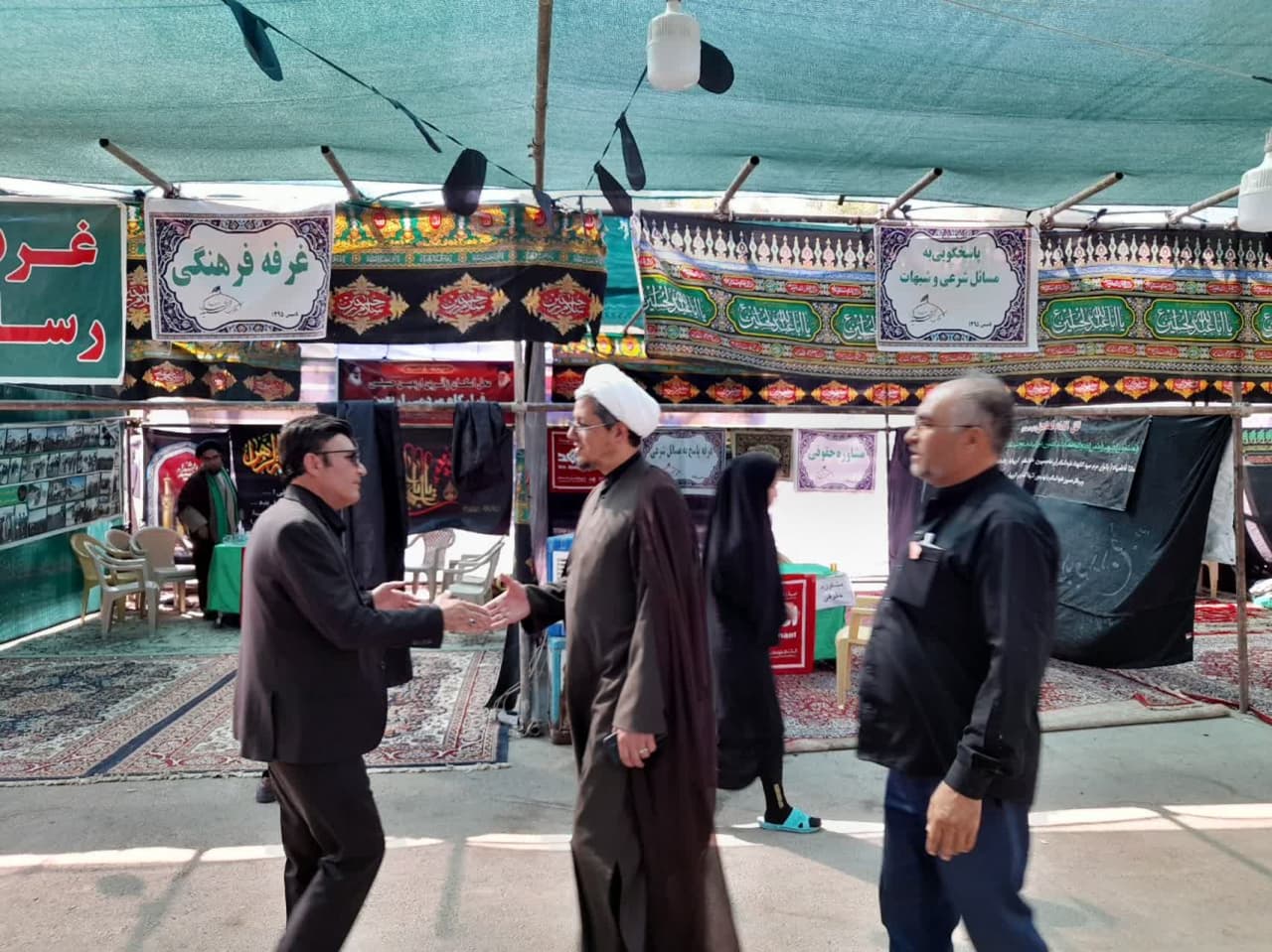 بازدید مدیر ستاد اقامه نماز قم از موکب‌های اربعین محور سلفچگان