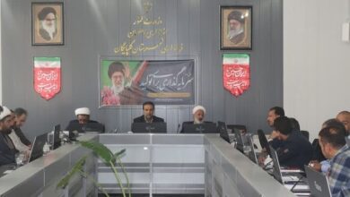 جلسه شورای اقامه نماز شهرستان گلپایگان اصفهان