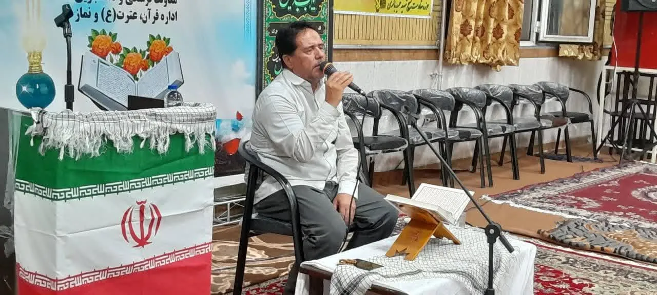 برگزاری محفل انس با قرآن و نماز در روستای حسن‌کندی پلدشت آذربایجان غربی