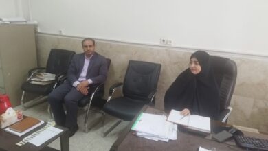 نشست کارشناس فرهنگی ستاد اقامه نماز با رئیس اداره تعلیم و تربیت کودک کرمانشاه-1