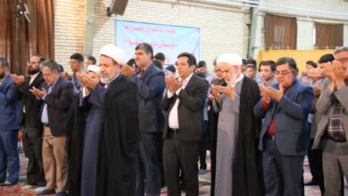 نواختن زنگ نماز در مدرسه پیامبر اعظم (ص) کرمان