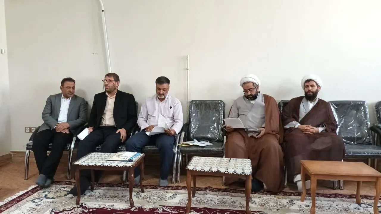جلسه قرارگاه پشتیبانی از مساجد شهرستان اهر