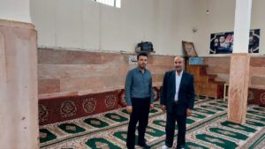 بازدید از نمازخانه بین راه شهرستان ورزقان و خاروانا
