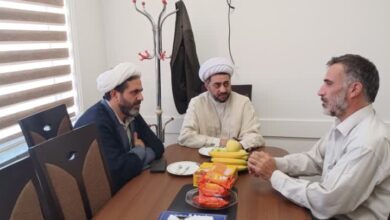 جلسه مدیر ستاد اقامه نماز با مدیر عامل شرکت برق