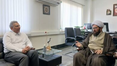 مدیر ستاد اقامه نماز با معاون توسعه مدیریت و منابع استانداری مرکزی دیدار کرد