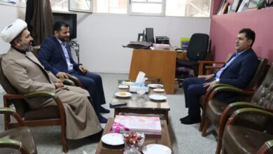 دیدار مدیر ستاد اقامه نماز با مدیرعامل بانک مهر ایران شعب زنجان