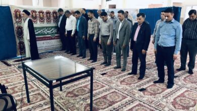 اقامه نماز وحدت بخش ادارات شهرستان رفسنجان