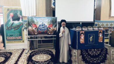اقامه نماز وحدت بخش ادارات شهرستان رفسنجان در ناحیه مقاومت شهرستان