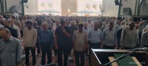 اقامه نماز باران در حرم مطهر رضوی