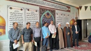 مدیر ستاد اقامه نماز استان در جمع پرسنل مرکز کشاورزی رضوی شهرستان بردسکن حضور یافت
