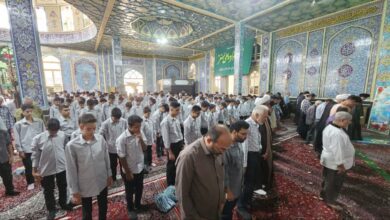 زنگ نماز در مدارس کاشان نواخته شد