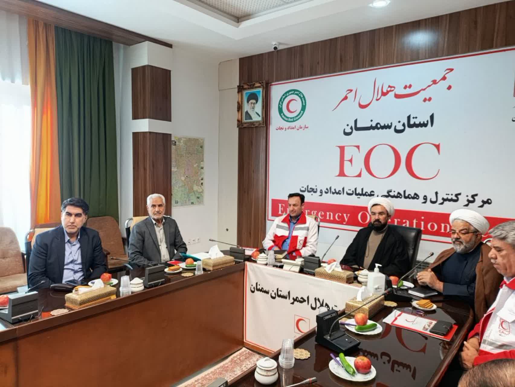 جلسه شورای اقامه نماز جمعیت هلال‌احمر استان سمنان برگزار شد