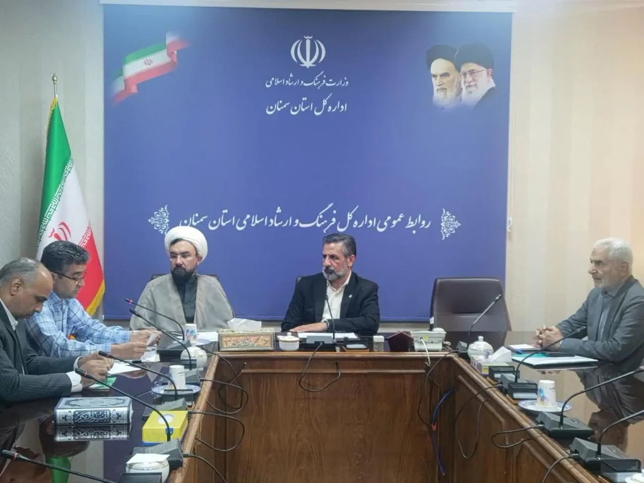 برگزاری جلسه شورای اقامه نماز اداره کل فرهنگ و ارشاد اسلامی استان سمنان