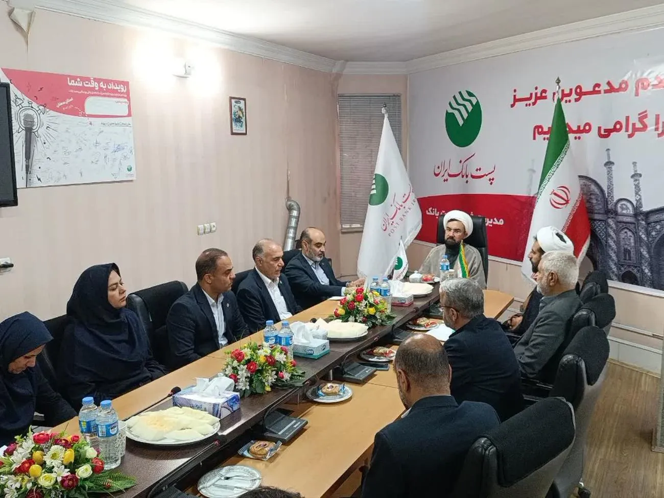 جلسه شورای اقامه نماز پست بانک استان سمنان برگزار شد