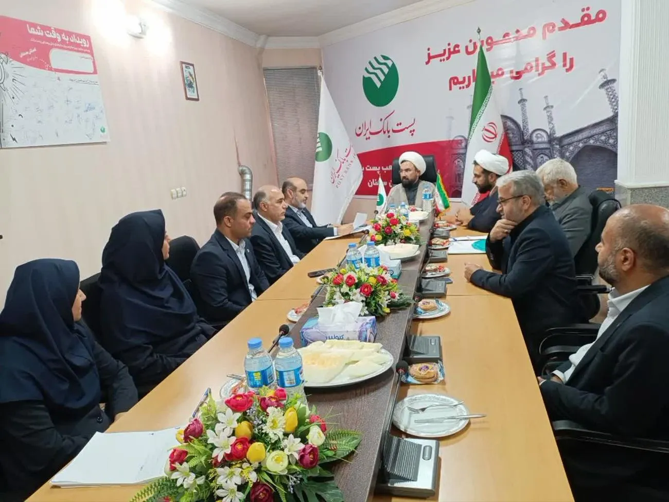 جلسه شورای اقامه نماز پست بانک استان سمنان برگزار شد