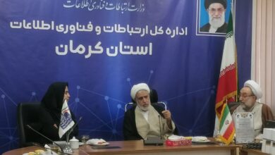 برگزاری جلسه شورای اقامه نماز فناوری و اطلاعات استان کرمان