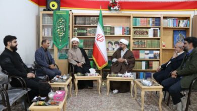 دیدار مدیر ستاد اقامه نماز با امام جمعه شهرستان خرمدره