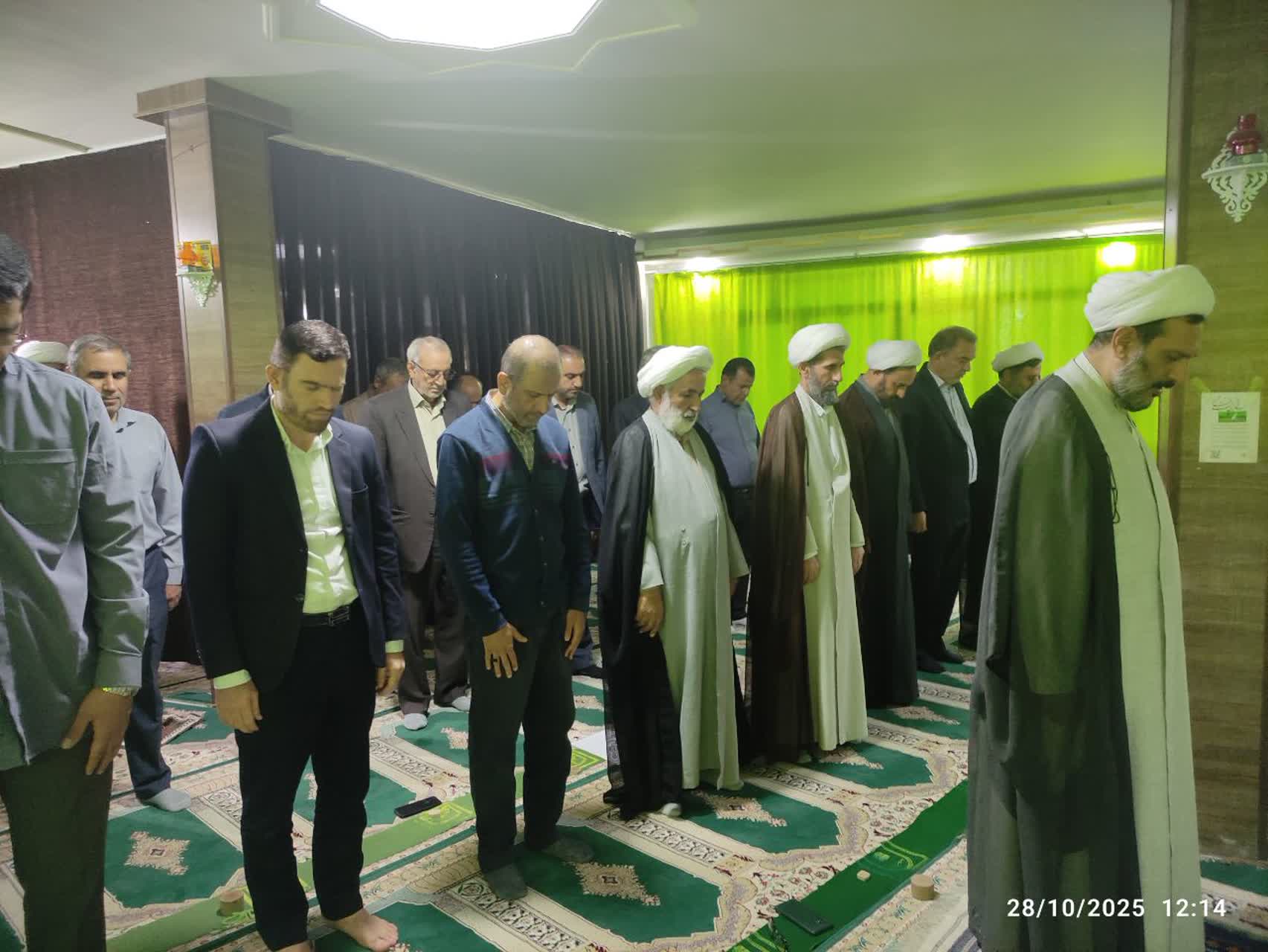 جلسه شورای اقامه نماز سازمان جهاد کشاورزی استان کرمانشاه برگزار شد