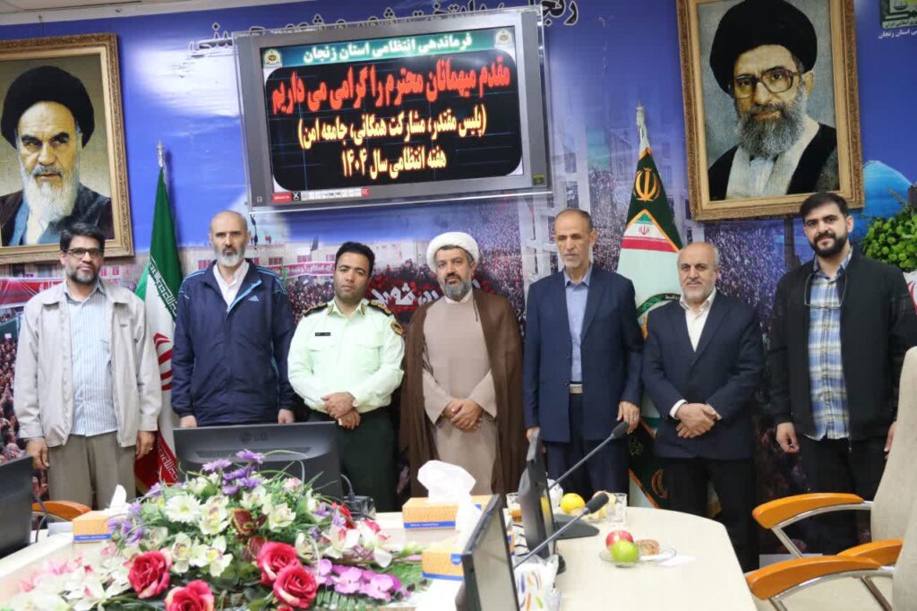 دیدار مدیر ستاد اقامه نماز با مسئولین نیروی انتظامی زنجان در هفته نیروی انتظامی