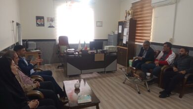 جلسه شورای اقامه نماز و هم اندیشی جمعیت هلال احمر شهرستان خداآفرین