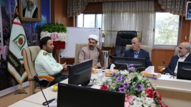 دیدار مدیر ستاد اقامه نماز با مسئولین نیروی انتظامی زنجان در هفته نیروی انتظامی