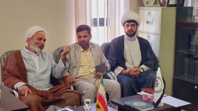 نشست مشترک دبیر ستاد اقامه نماز بم با رابط نماز اداره آموزش و پرورش شهرستان