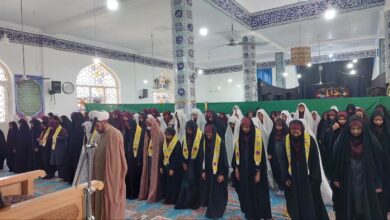 اقامه نماز جماعت در مسجد امام علی شهرستان انار