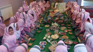 حضور دبیر ستاد اقامه نماز انار در مدرسه شهید گنجی شهرستان
