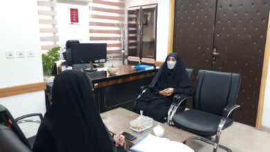 دیدار مشاور بانوان ستاد اقامه نماز استان سمنان با مدیرکل امور بانوان استانداری