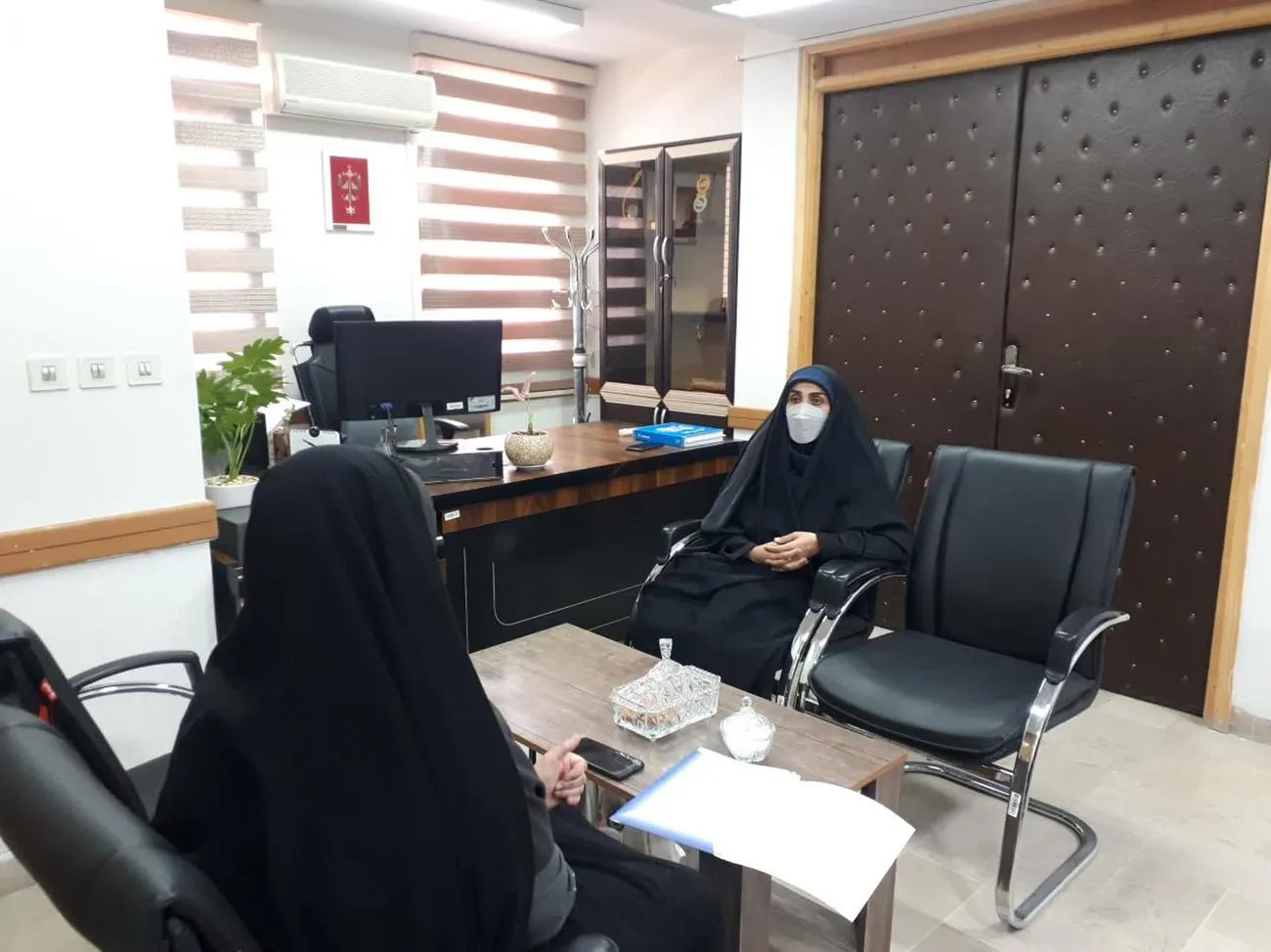 دیدار مشاور بانوان ستاد اقامه نماز استان سمنان با مدیرکل امور بانوان استانداری