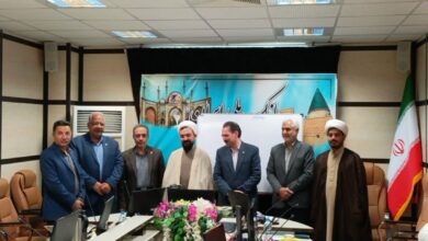 جلسه شورای اقامه نماز اداره امور شعب بانک ملی استان سمنان برگزار شد