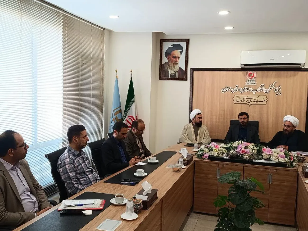 جلسه شورای اقامه نماز بنیاد مسکن انقلاب اسلامی استان سمنان برگزار شد