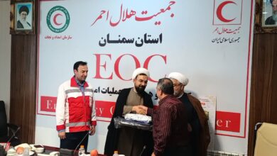 آیین تجلیل از فعالان و برگزیدگان نماز جمعیت هلال احمر استان سمنان برگزار شد