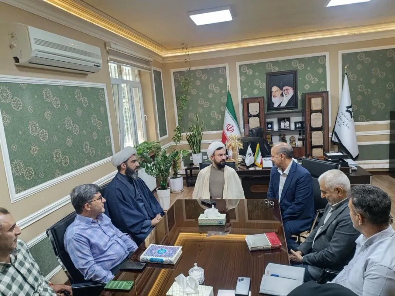 جلسه شورای اقامه نماز اداره کل غله و خدمات بازرگانی استان سمنان برگزار شد